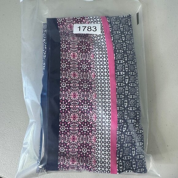 Coolibar Oceanside Midi Dress Size L Blue Geometric Long Sleeve UPF 50 - Picture 10 of 10